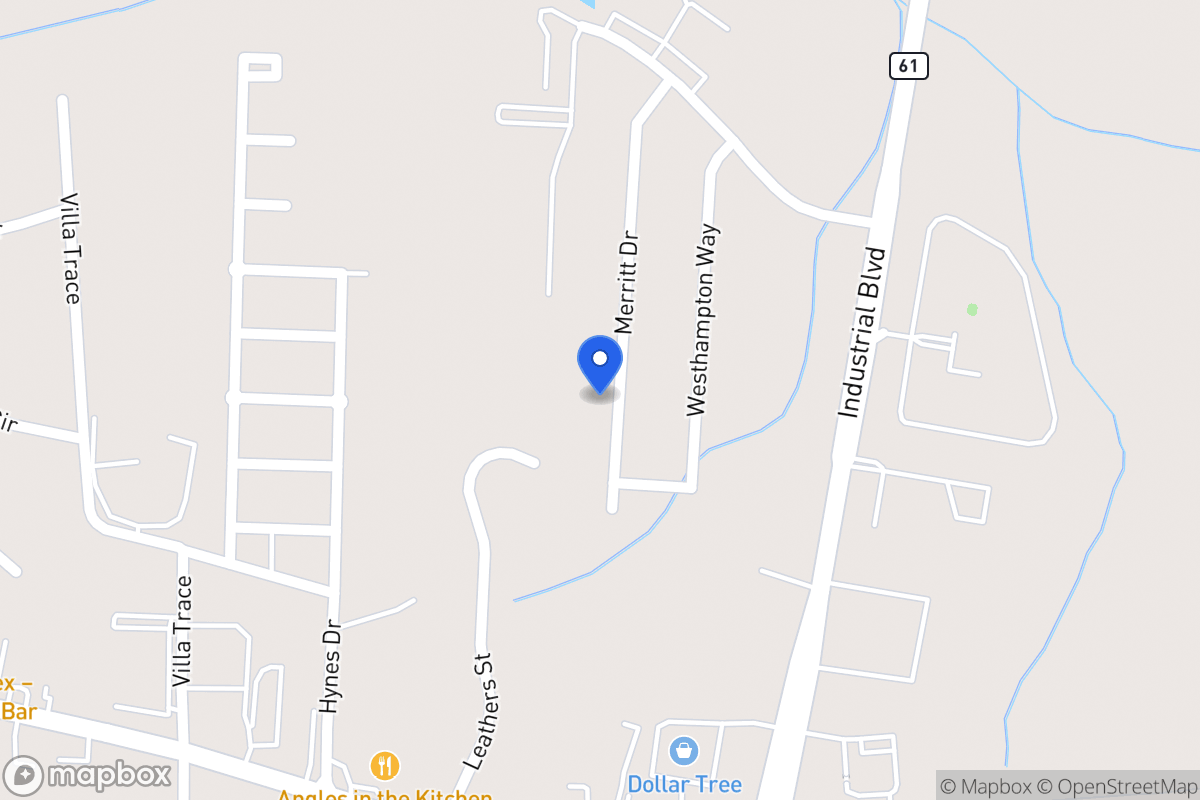 Map of 1078 Merritt Dr