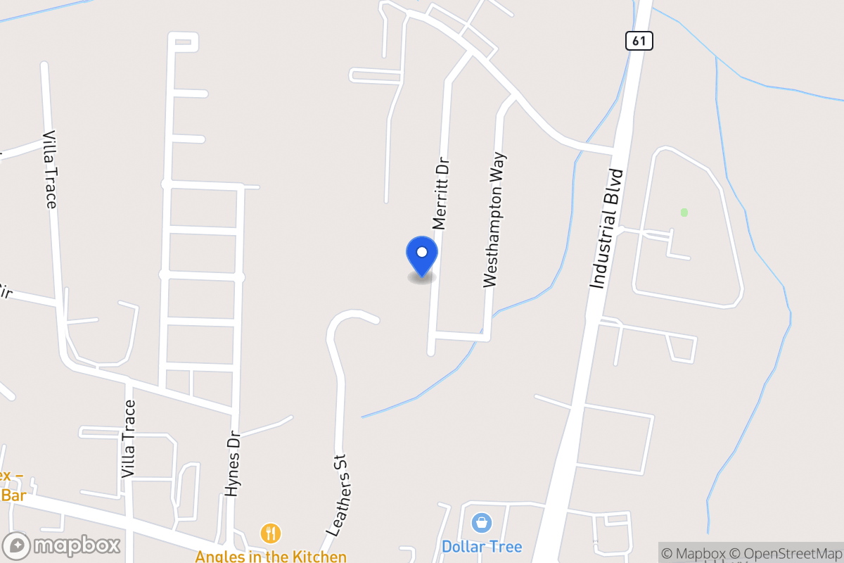 Map of 1080 Merritt Dr