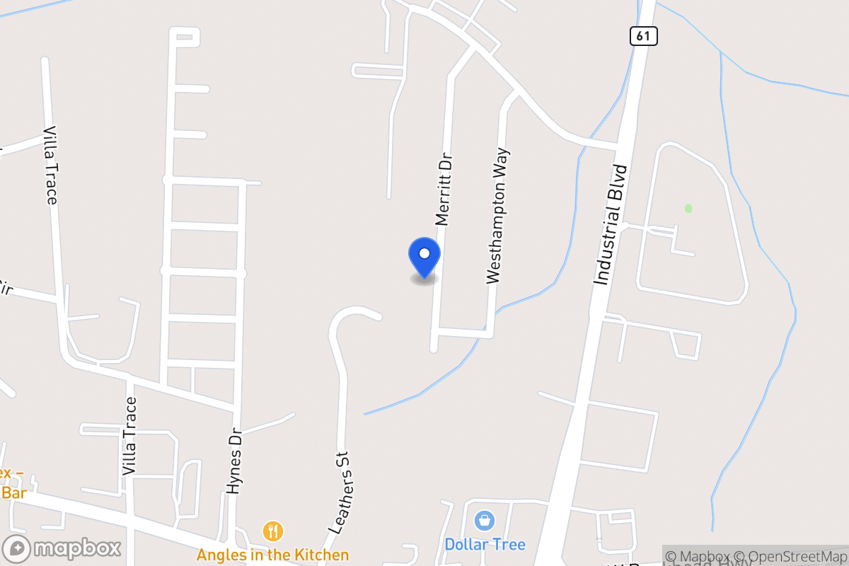 Map of 1082 Merritt Dr