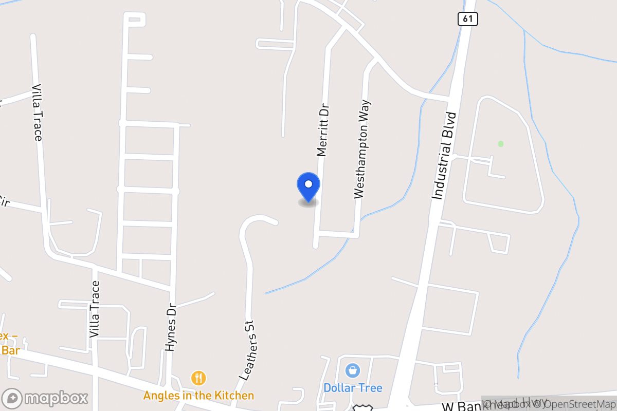 Map of 1086 Merritt Dr