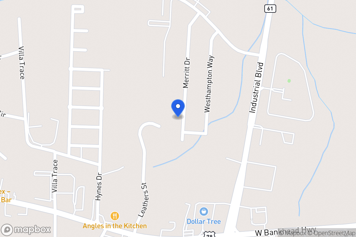 Map of 1088 Merritt Dr