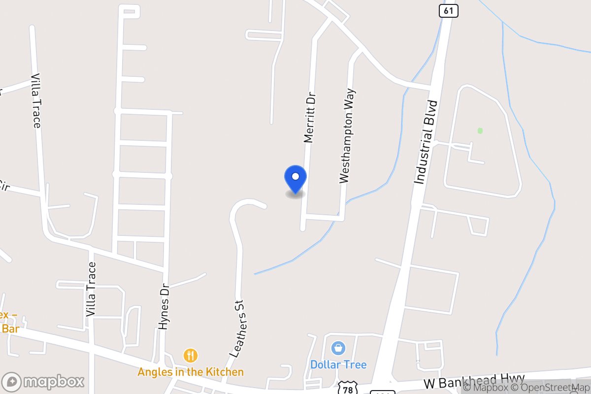 Map of 1090 Merritt Dr
