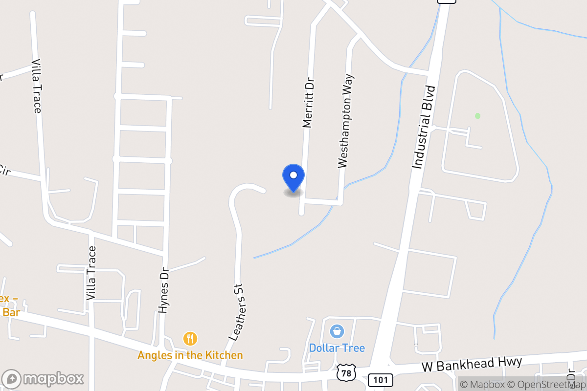 Map of 1096 Merritt Dr
