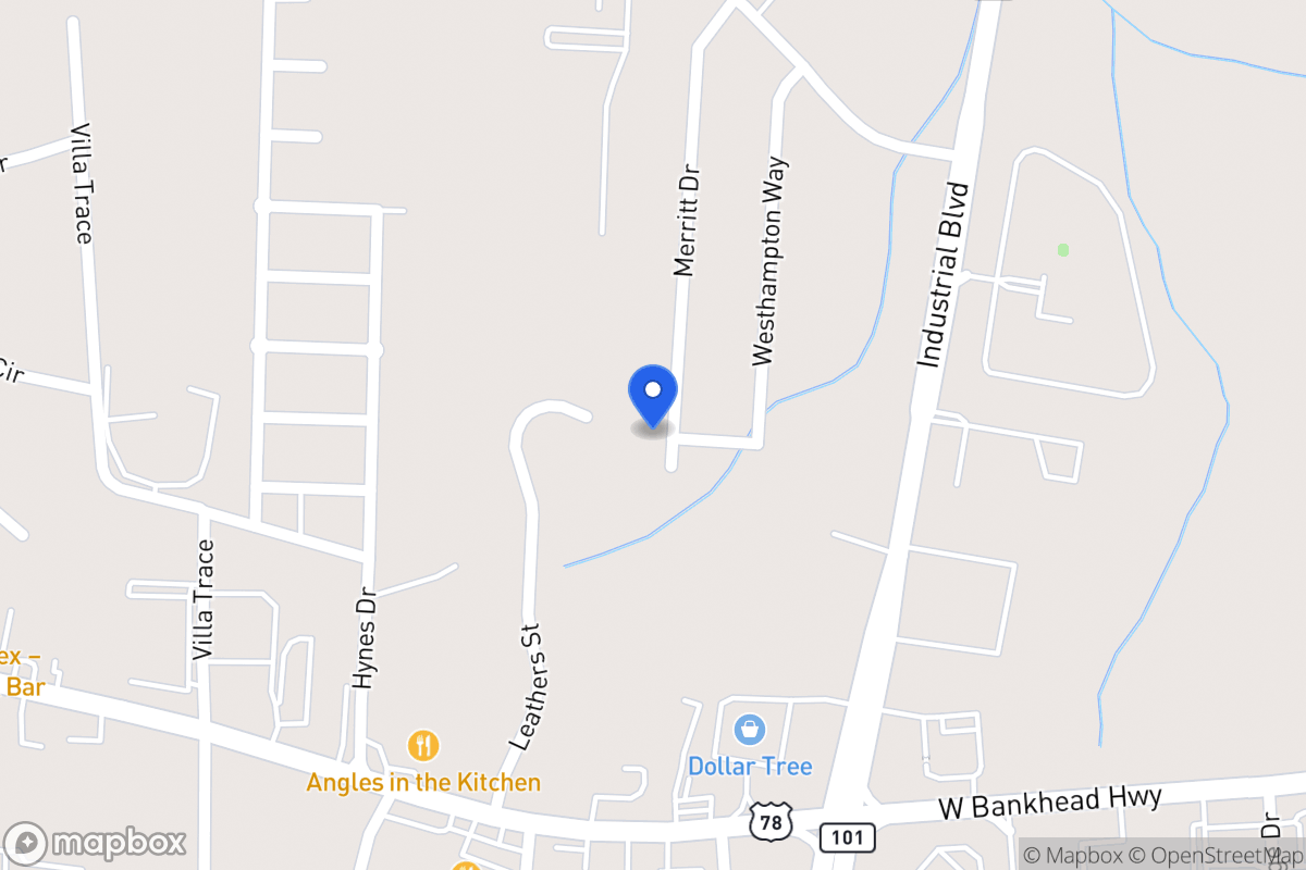 Map of 1098 Merritt Dr