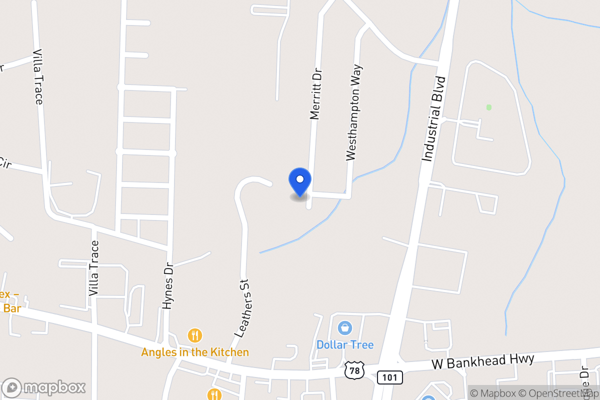 Map of 1102 Merritt Dr