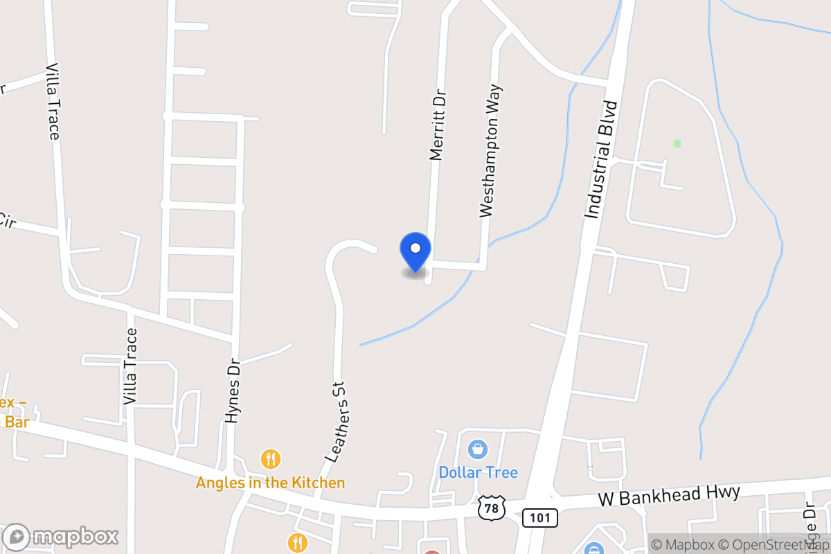 Map of 1104 Merritt Dr
