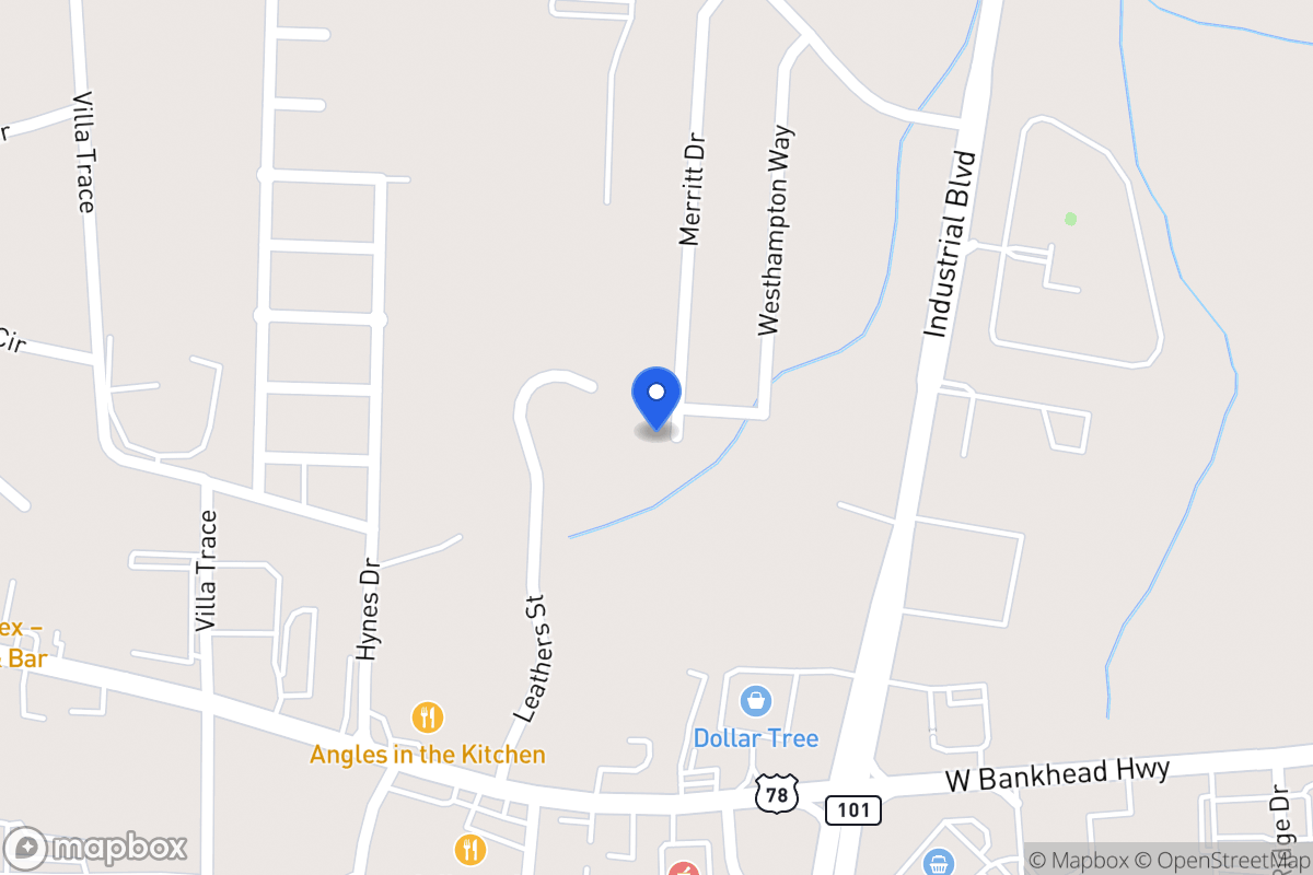 Map of 1106 Merritt Dr