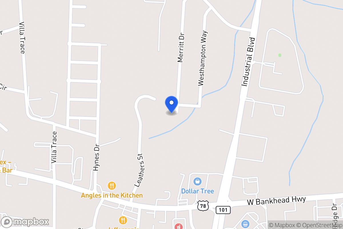 Map of 1108 Merritt Dr