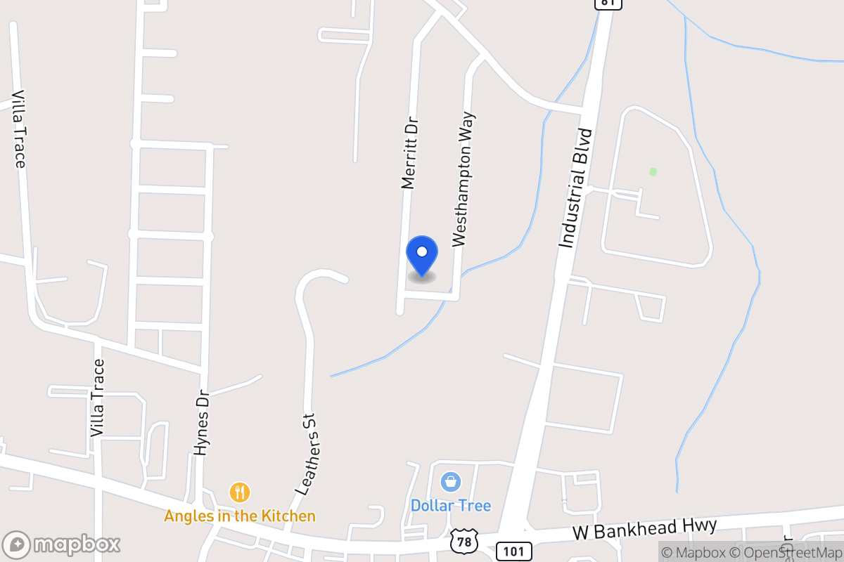 Map of 1093 Merritt Dr