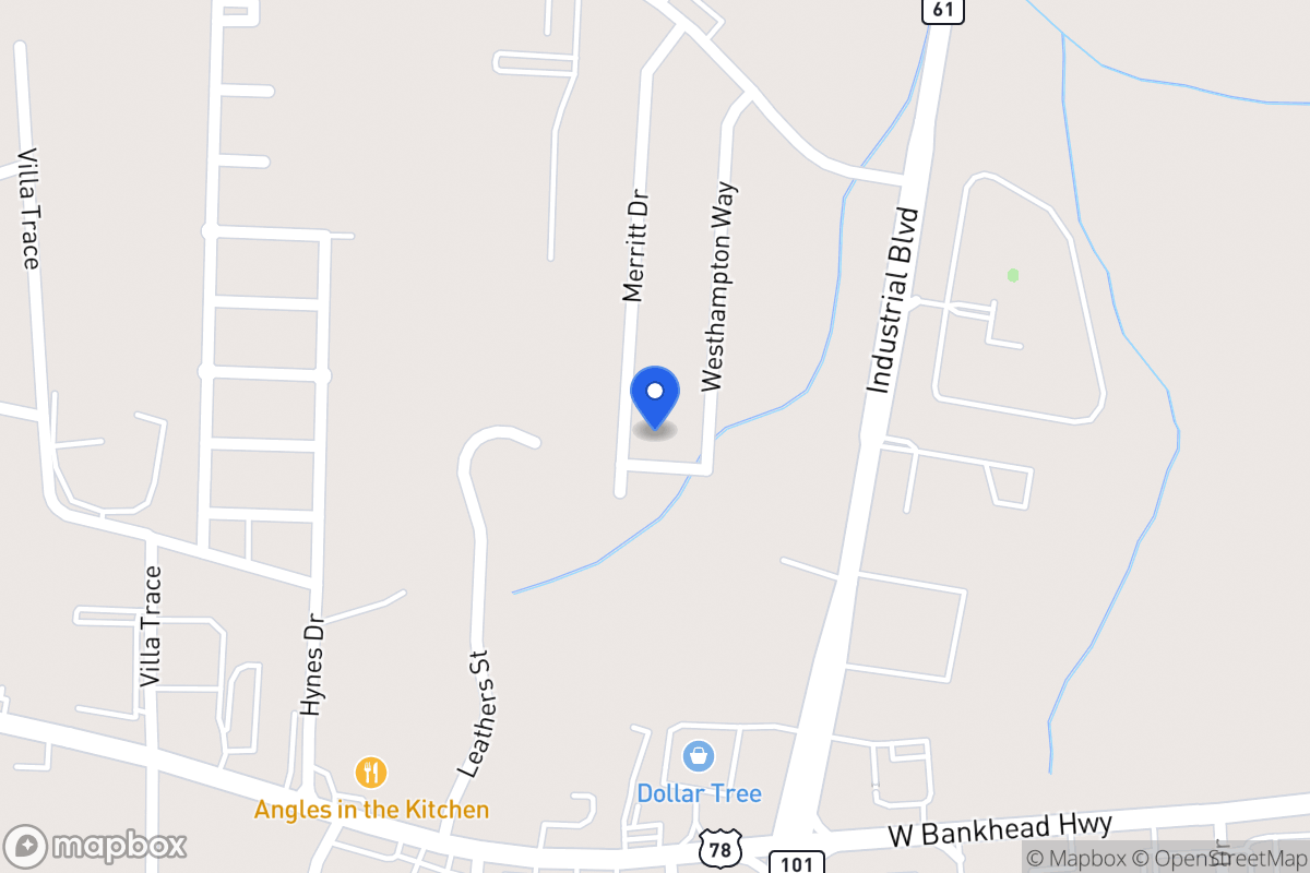Map of 1091 Merritt Dr