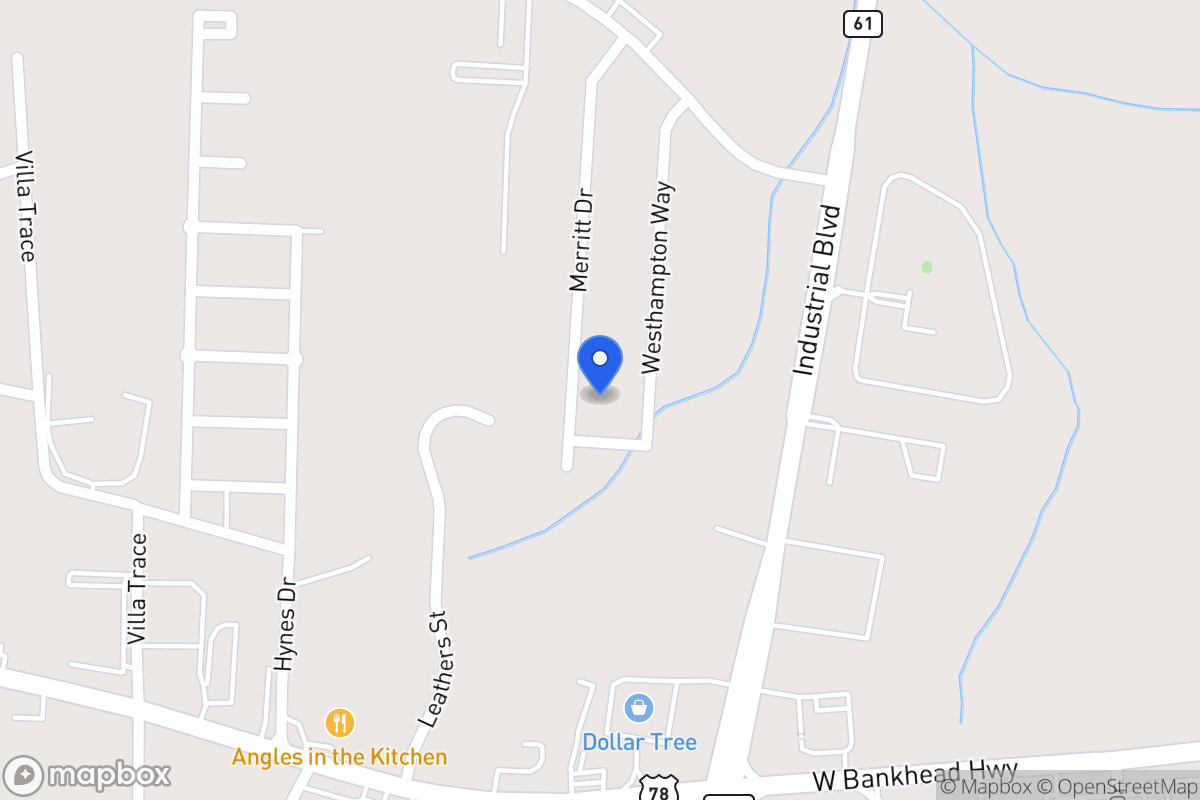 Map of 1087 Merritt Dr