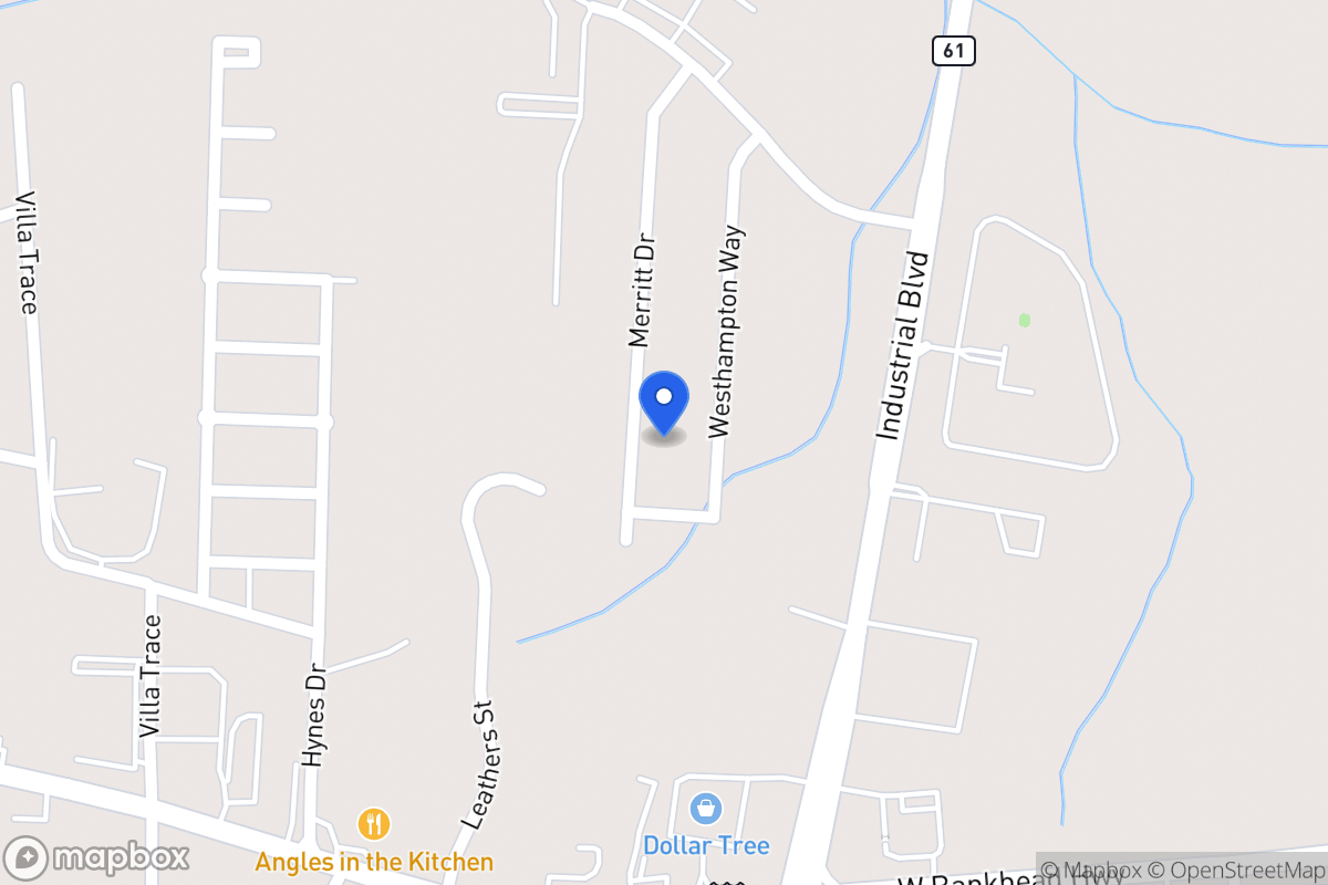 Map of 1081 Merritt Dr