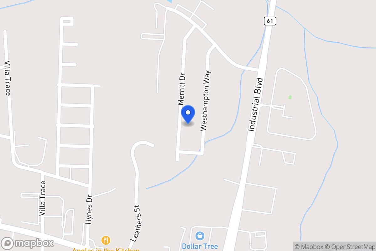 Map of 1077 Merritt Dr