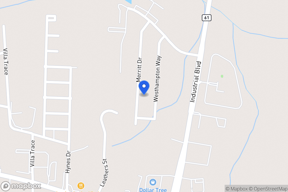 Map of 1075 Merritt Dr