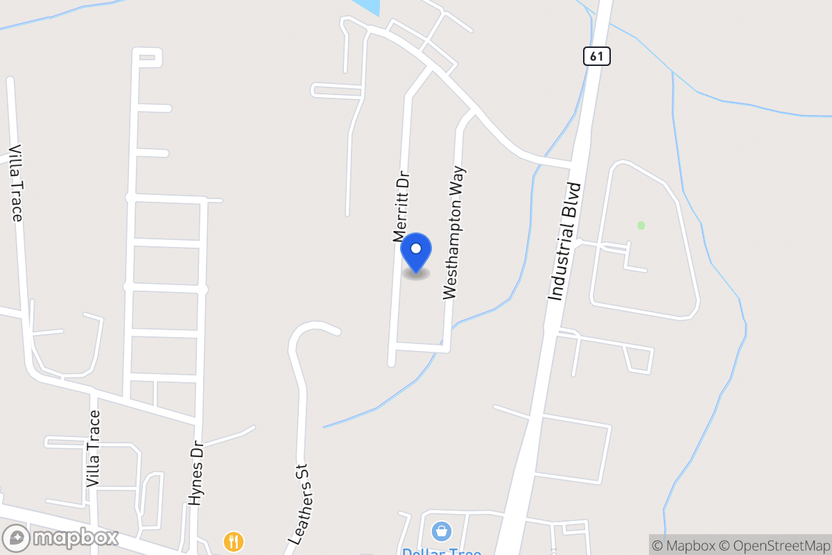 Map of 1073 Merritt Dr