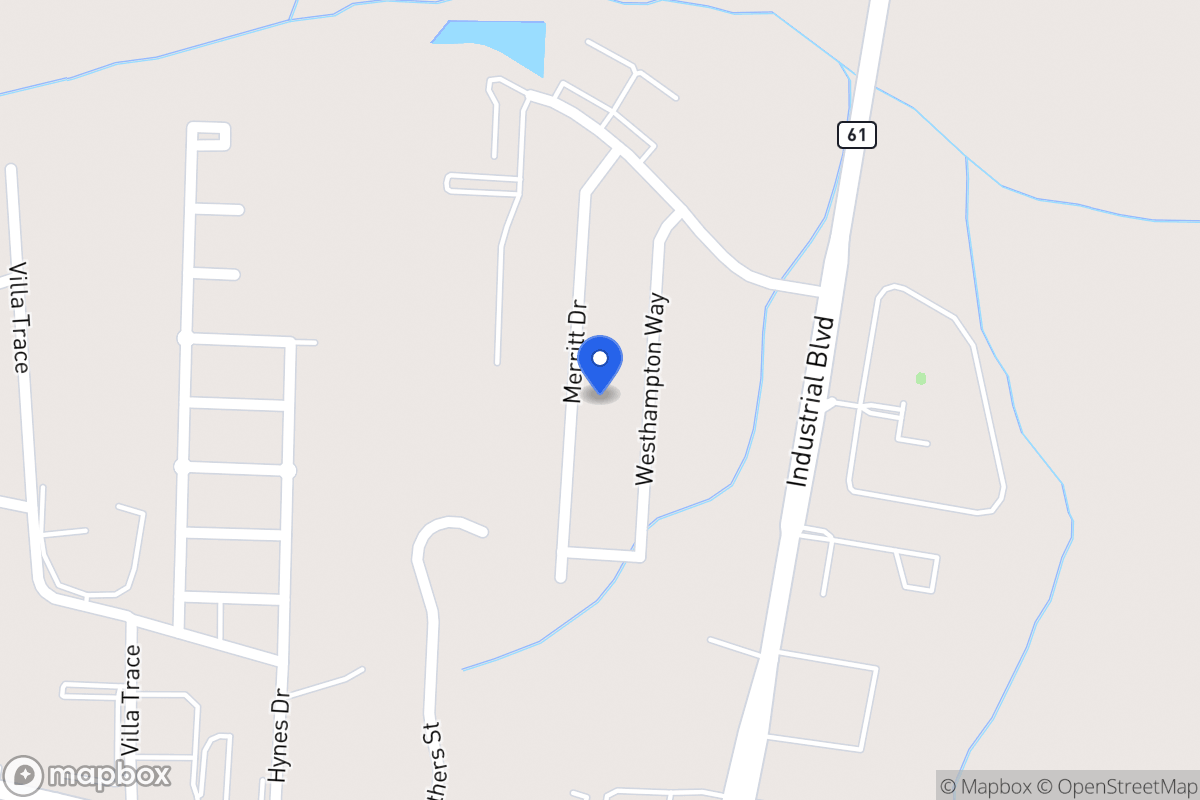 Map of 1061 Merritt Dr