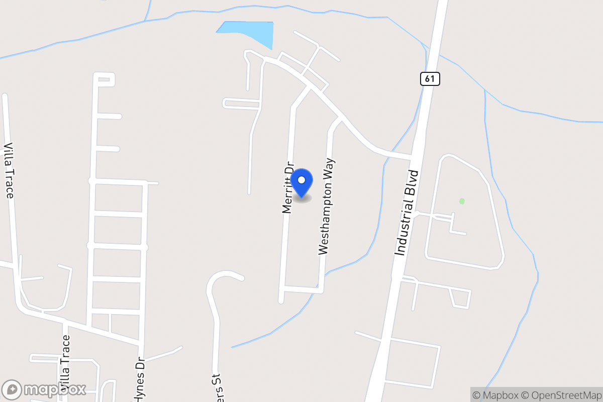 Map of 1055 Merritt Dr