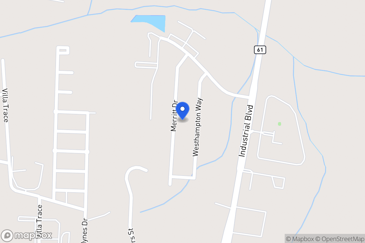 Map of 1053 Merritt Dr