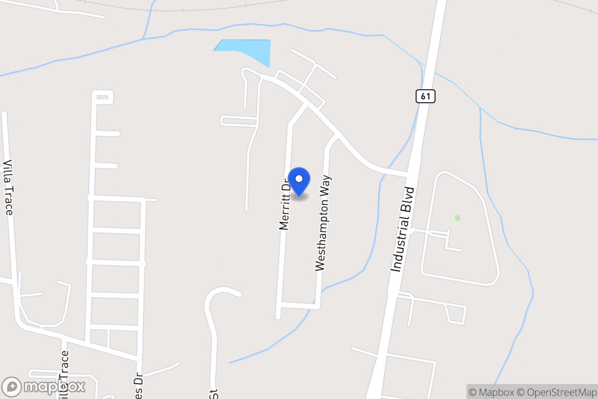 Map of 1047 Merritt Dr