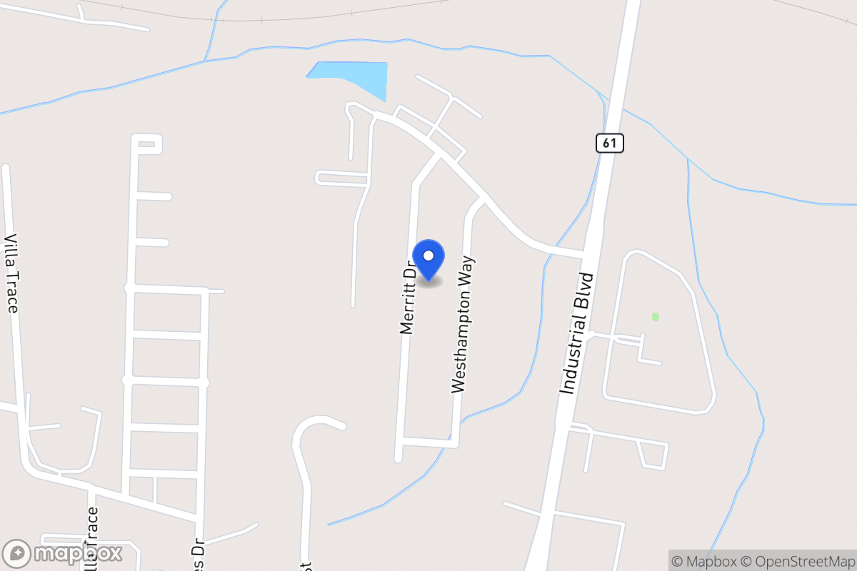 Map of 1045 Merritt Dr