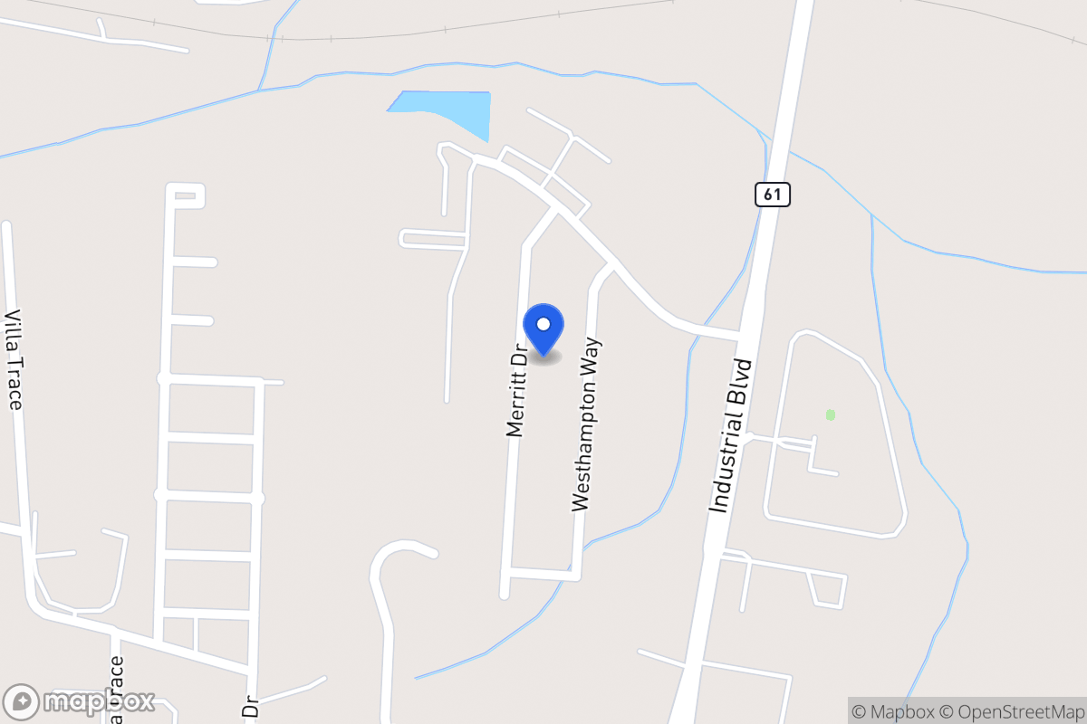 Map of 1041 Merritt Dr