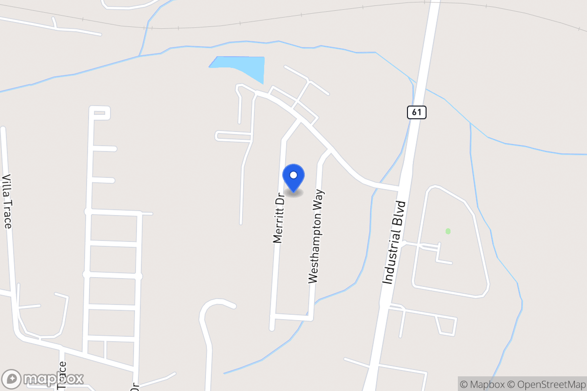 Map of 1037 Merritt Dr