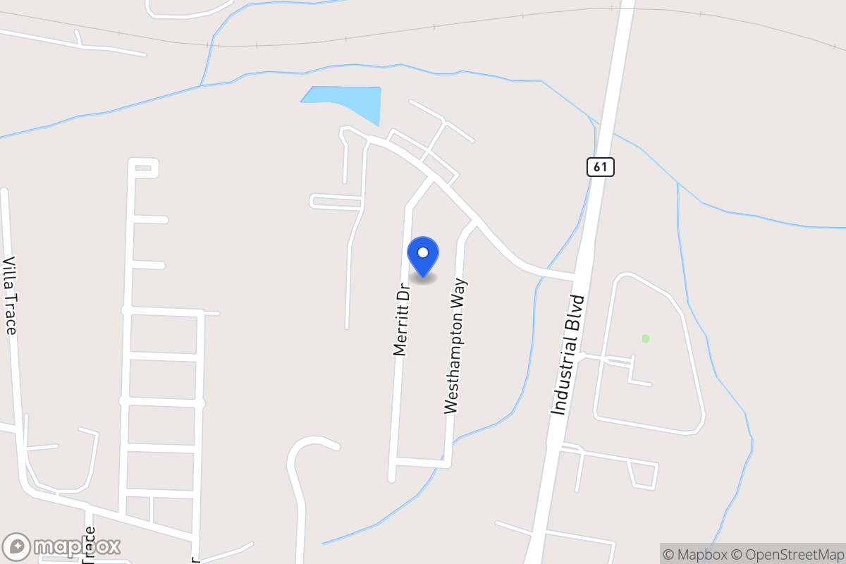 Map of 1035 Merritt Dr