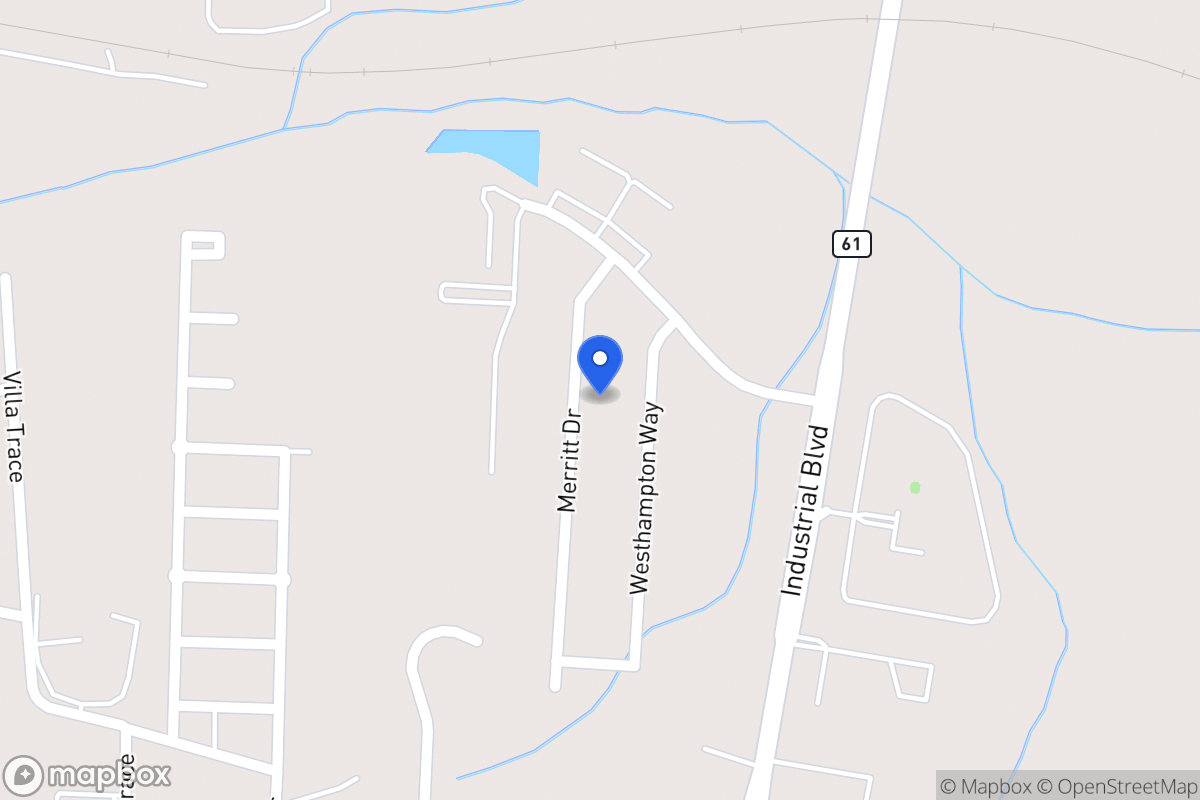 Map of 1033 Merritt Dr