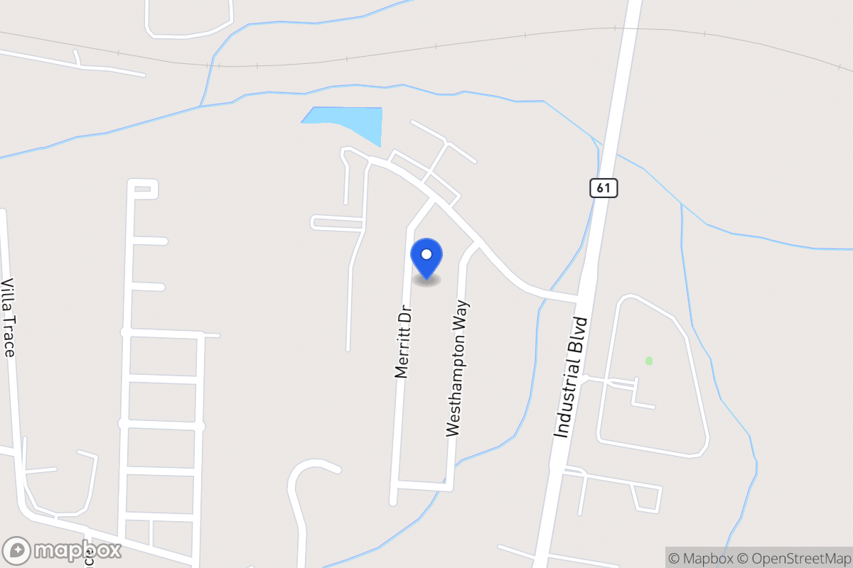 Map of 1029 Merritt Dr