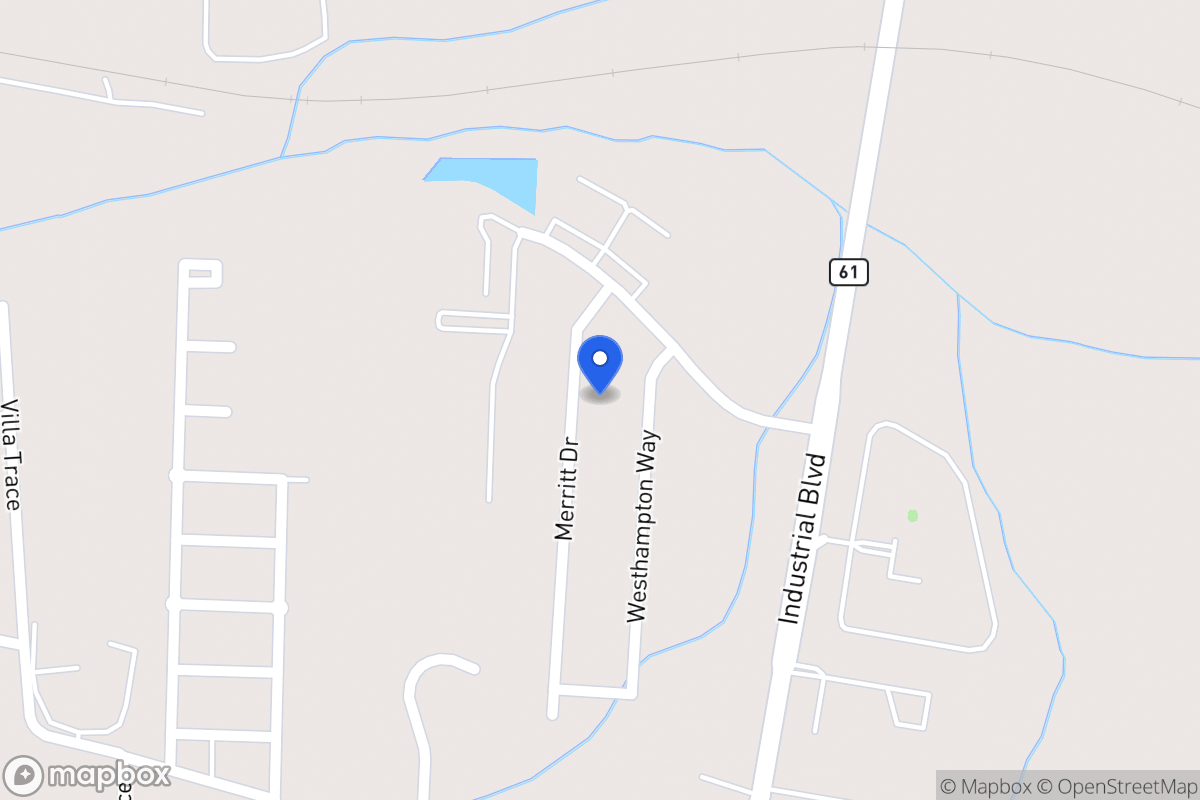 Map of 1027 Merritt Dr