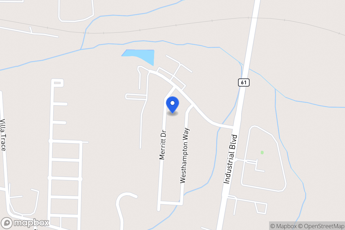 Map of 1023 Merritt Dr