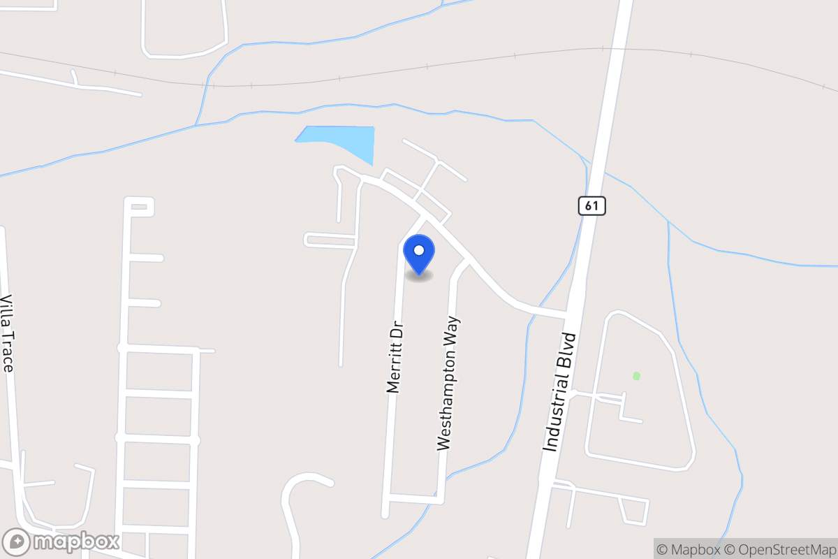 Map of 1021 Merritt Dr