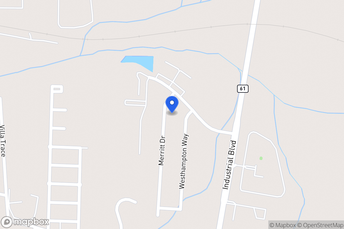 Map of 1017 Merritt Dr