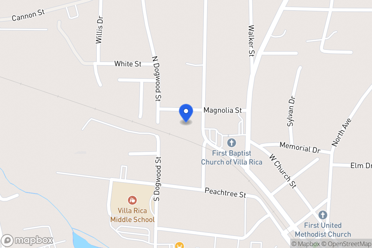 Map of 706 Magnolia St