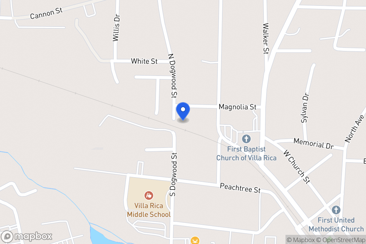 Map of 74 N Dogwood St