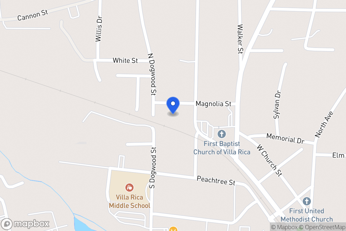Map of 708 Magnolia St