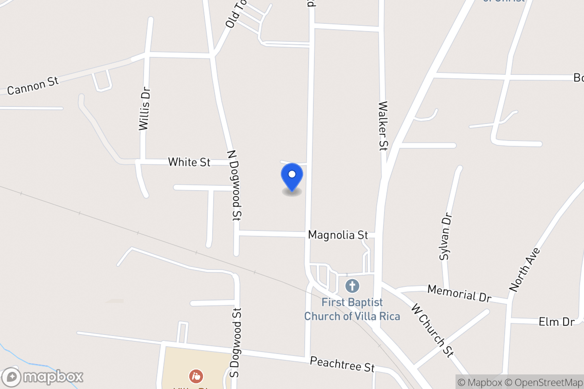 Map of 212 Rockmart Rd