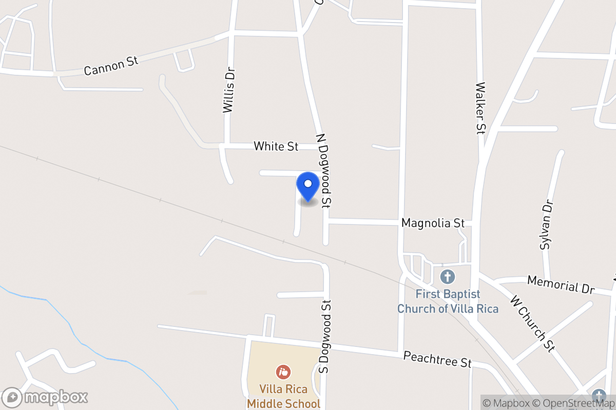 Map of 208 N Dogwood St