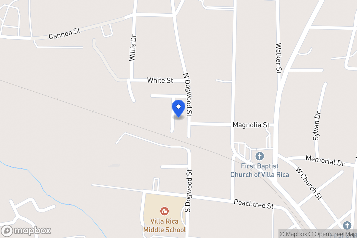 Map of 206 N Dogwood St