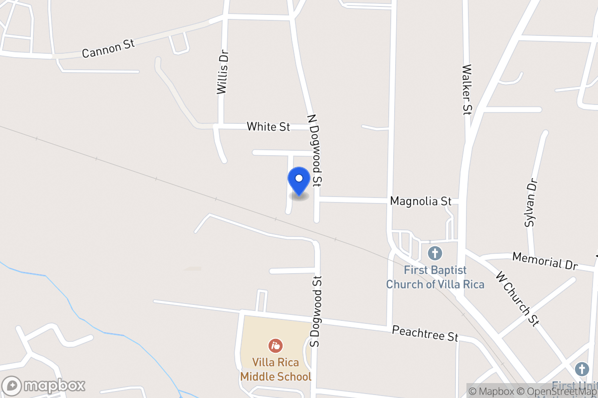 Map of 204 N Dogwood St