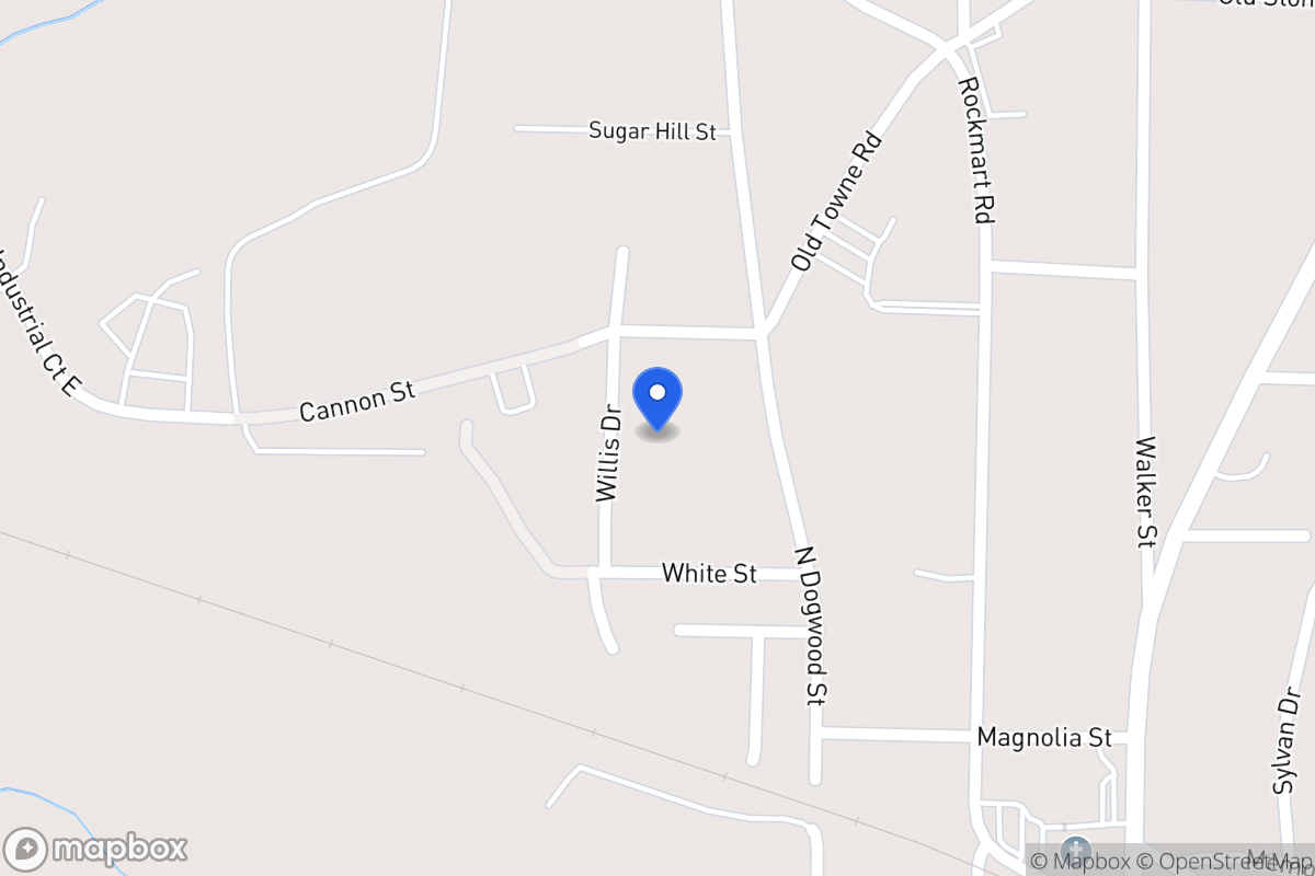 Map of 317 Willis Dr