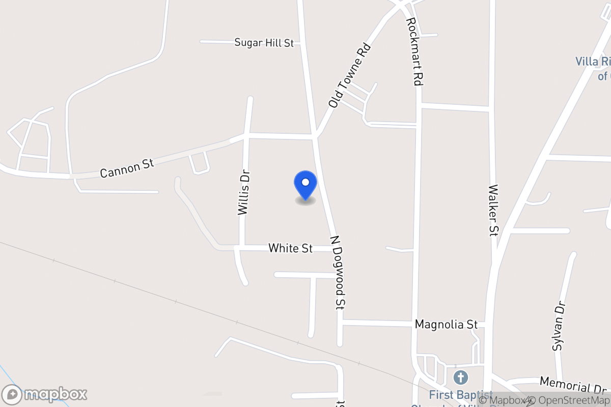 Map of 312 N Dogwood St