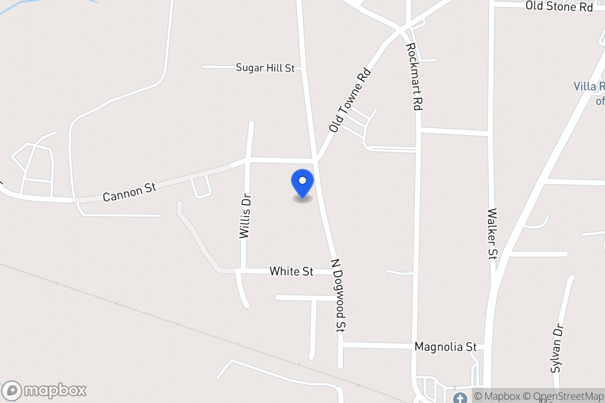 Map of 318 N Dogwood St