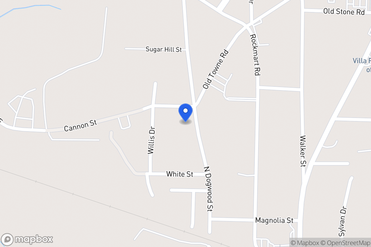 Map of 322 N Dogwood St