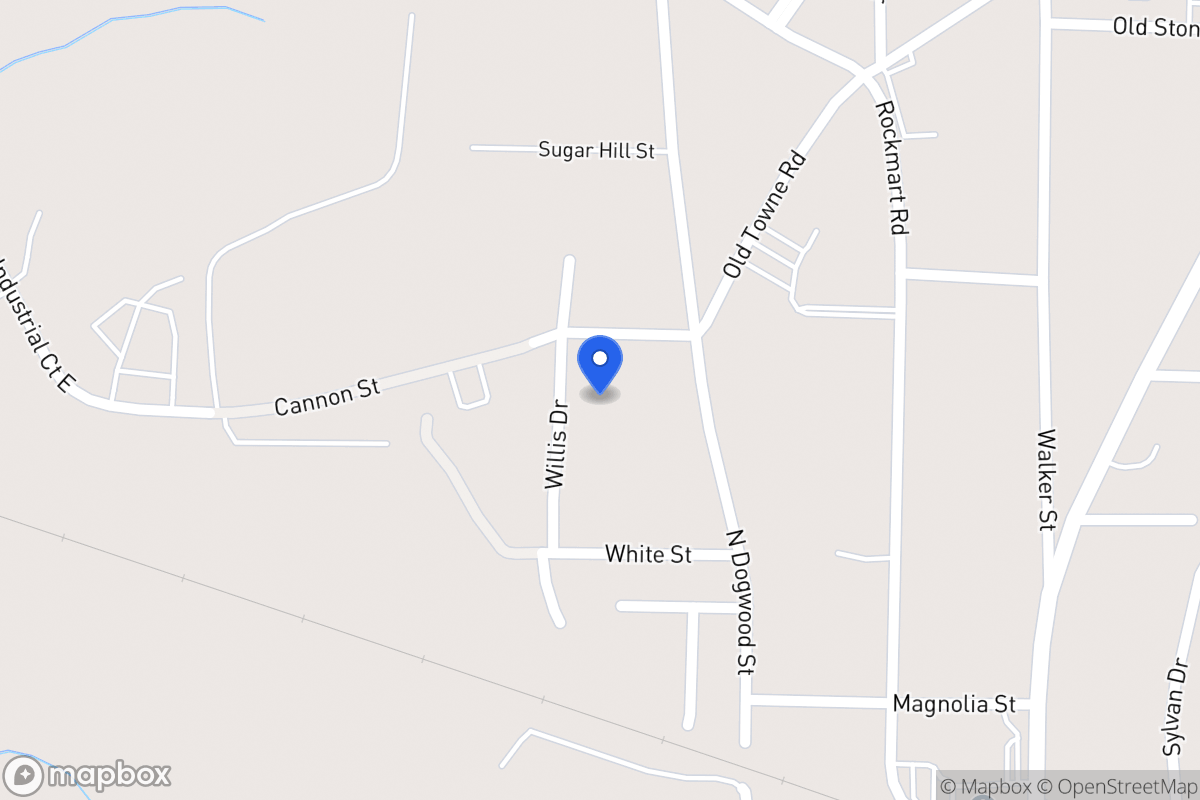 Map of 319 Willis Dr