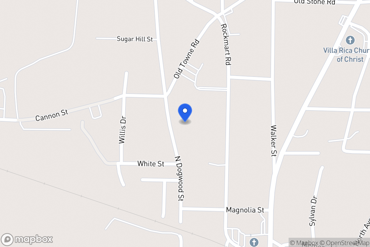 Map of 319 N Dogwood St