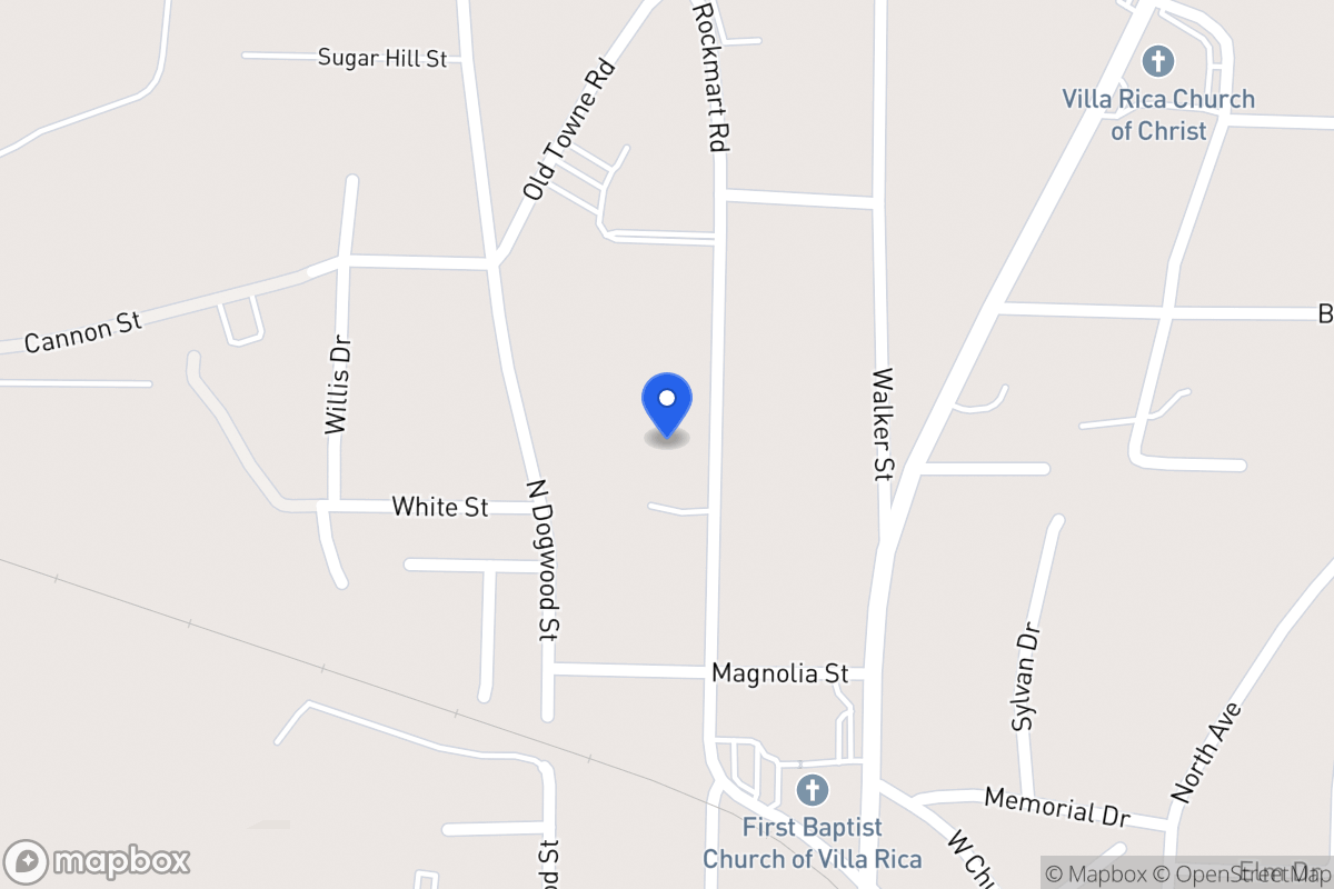 Map of 308 Rockmart Rd
