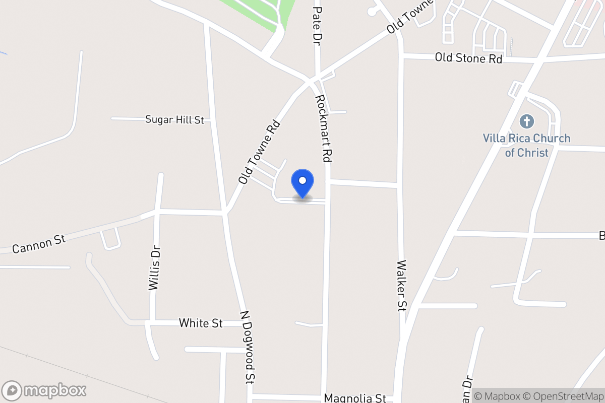 Map of 334 Rockmart Rd