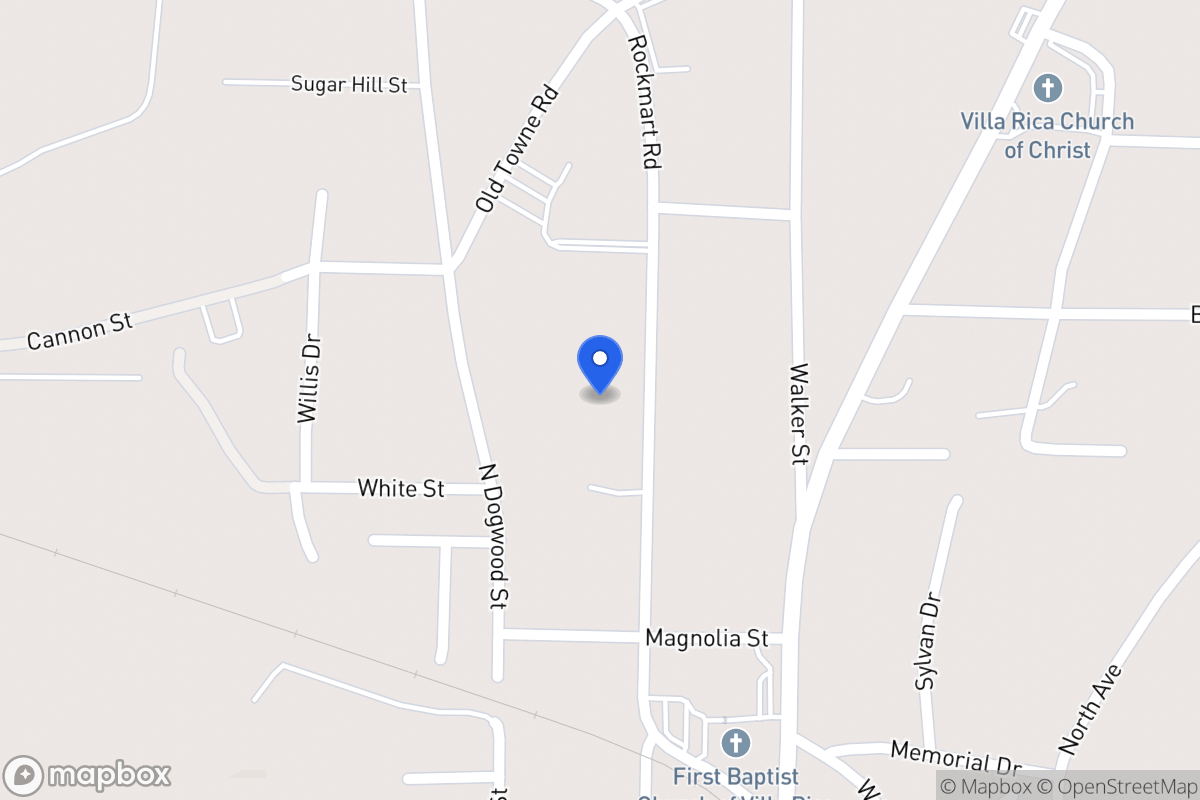 Map of 310 Rockmart Rd