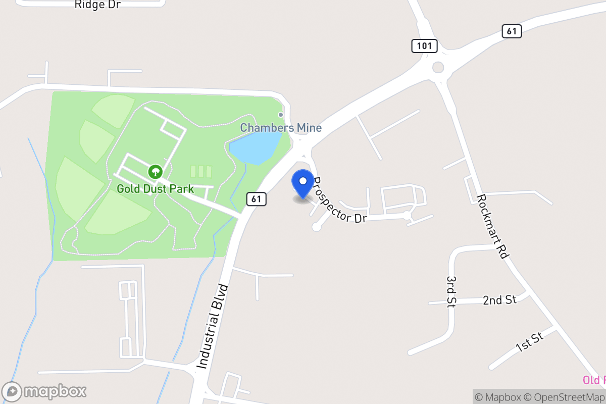 Map of 101 Prospector Dr